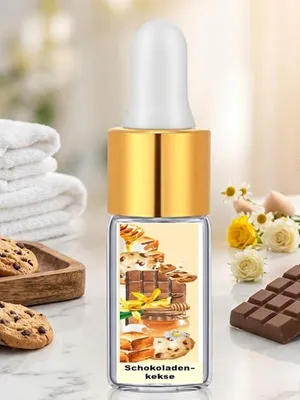 Produktbild von GKA Parfüm Öl Schokoladenkekse aus Frankreich Parfümöl Kosmetik Honig, milchiger Akkord, Schokolade, Kekse, Vanille, Karamell sehr intensiv Probierfläschchen