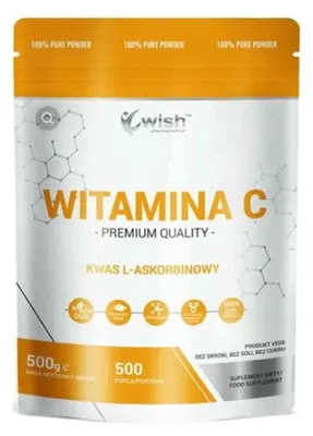 Produktbild von WISH Vitamin C Pulver, L-Ascorbinsäure 500g