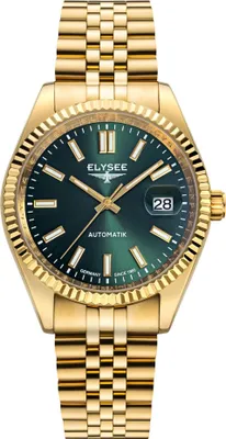 Produktbild von ELYSEE Herrenuhr Automatikuhr gold / grün onesize Herren 35 mm 14100, 14101, 14102, 14103, 14104