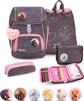 Produktbild von Belmil Comfy Plus Premium Schulranzen Set 5-teilig "Mint"