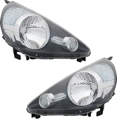 Produktbild von TYC Scheinwerfer Set für Honda JAZZ 2 GD 1/2005-7/2008 H4 Schwarz Halogen LWR