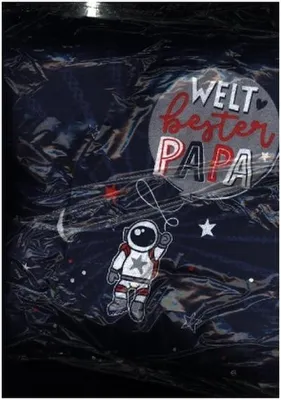 Produktbild von Baumwollkissen "Weltbester Papa"
