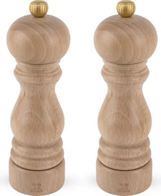 Obrázek produktu pro Peugeot PARIS, Sada mlýnků na sůl a pepř, Dřevo, Dřevo, Nerezová ocel, 180 mm, Francie