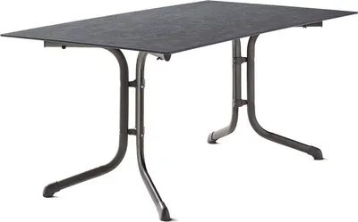 Produktbild von Sieger Boulevard-Klapptisch Polytec 160x90 cm Aluminium