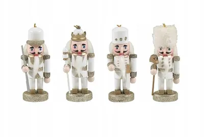 Zdjęcie produktu dla Zawieszka Nutcracker, Dziadek do orzechów 4 szt. 10 cm M10403
