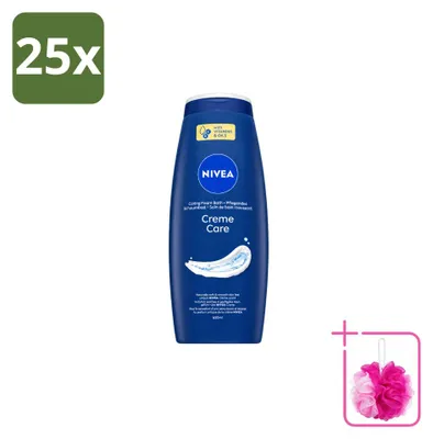 Imagen del producto de 25 unidades de crema hidratante Nivea para ducha - 650 ml - Paquete económico - 25 piezas
