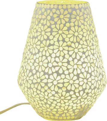 Image de Boho Déco Lampe de Table de Chevet Mosaïque Verre Luminaire Lampe