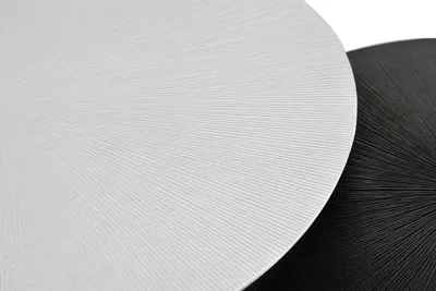 Immagine prodotto di Set di 2 tavolini da salotto in metallo Turex 45 cm x 72 cm x 72 cm / 41 cm x 62 cm x 62 cm Giner y Colomer