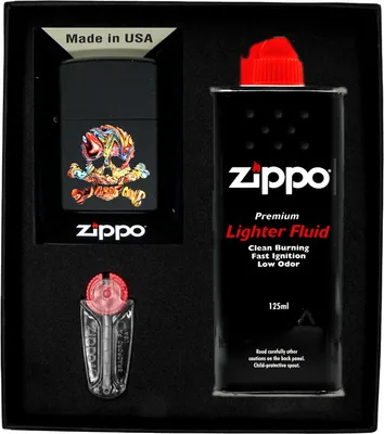 Produktbild von Feuerzeug-Set  ZIPPO  SKULL DESIGN 2 Geschenk No1