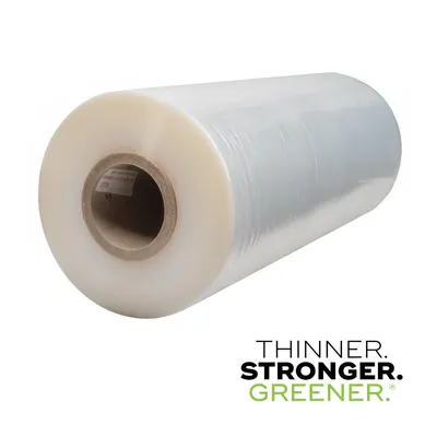 Produktbild von GREENER® Maschinen-Stretchfolie 500 mm x 1800 m, transparent, 23 my, PE-Castfolie, 76 mm Kern, bis 150 % Dehnung