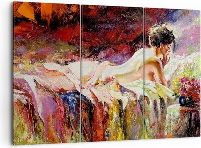 Produktbild von Bild auf Leinwand - Leinwandbild - Frau Modell - 105x70cm - Wand Bild - Wanddeko - Wandbilder - Leinwanddruck - Bilder - Kunstdruck - Wanddekoration - Leinwand bilder - Wandkunst - CE105x70-3534