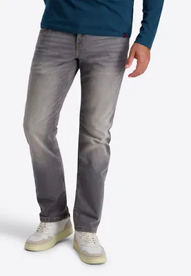Produktbild von Timezone Jeans Used-Waschung Regular Fit Unifarben Reißverschluss Größe: 30W / 30L