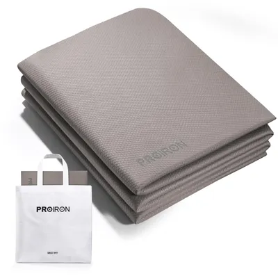Produktbild von PROIRON Yogamatte Faltbar TPE, Reise Yogamatte rutschfest & leicht 183cm x 61cm x 7mm, Gymnastikmatte mit Tasche für Fitness Pilates - Braun