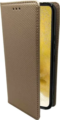 Produktbild von Buch Tasche "Smart" kompatibel mit SAMSUNG GALAXY S22 (SM-S901B) Handy Hülle Etui Brieftasche Schutzhülle mit Standfunktion, Kartenfach Gold