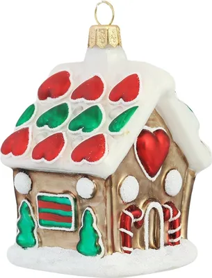 Produktbild von Lebkuchenhaus mit Herzdekor