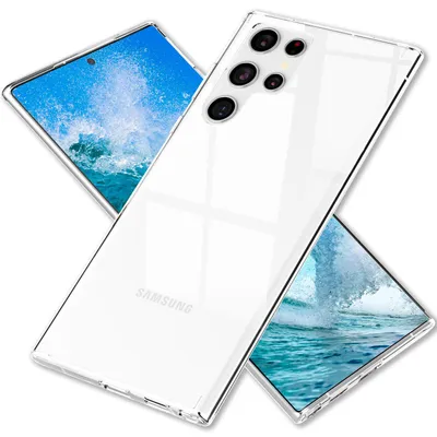 Image de NALIA Housse de protection claire et solide pour Samsung Galaxy S24 Ultra Housse, transparente avec dos dur & cadre en silicone