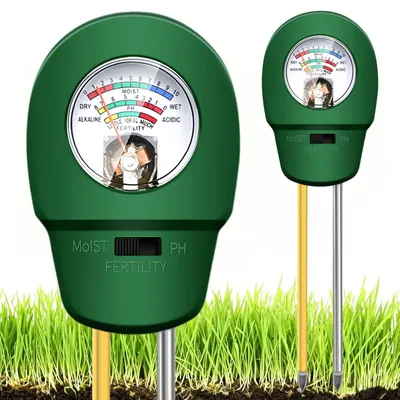 Produktbild von Bodentester 3-in-1 pH-Messgerät, Feuchtigkeits- und Fruchtbarkeitstest, für Garten und Pflanzen
