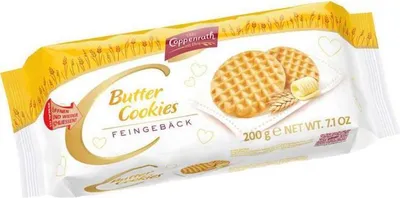Produktbild von Coppenrath Hausgebäck Butter Cookies mit Vanillegeschmack 200g