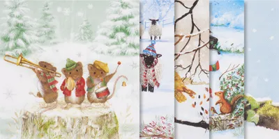 Produktbild von VBS Servietten-Set "Wintertime"