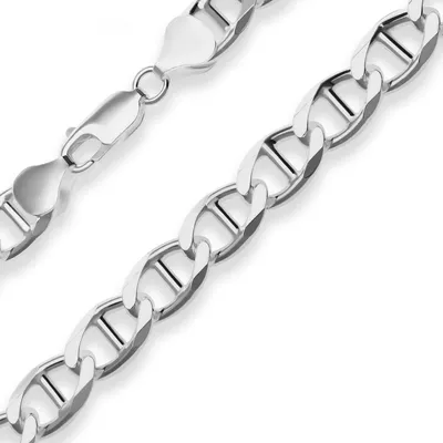 Produktbild von 8,4mm Armband Panzerstegkette Silberarmband Armschmuck aus 925 Silber 21cm