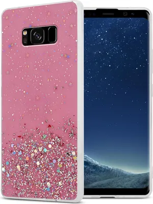 Produktbild von Cadorabo Hülle für Samsung Galaxy S8 PLUS Schutz Hülle in Rosa Handyhülle TPU Etui Glitter Cover Case Glitzer