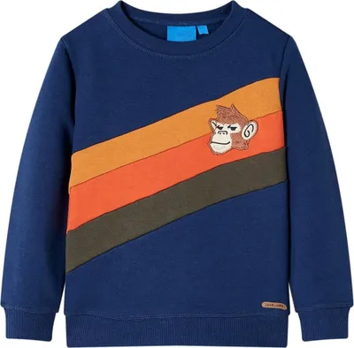 Produktbild von Kinder-Sweatshirt Marineblau 116