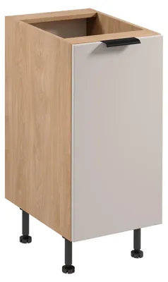 Obrázok produktu pre Dolná jednodverová skrinka SALERNO - šírka 40 cm, dub / béžová