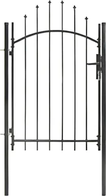 Produktbild von The Living Store Gartentor Stahl 1 x 2 m Schwarz