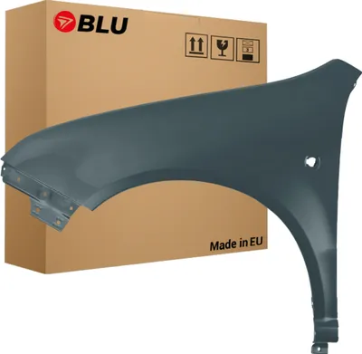 Immagine prodotto di BLU Parafango compatibile con Skoda Fabia I (6Y) LF7V Sinistra Grau GraphitGrau | 1999-2007 | Anteriore | Verniciato | Pronto per il montaggio | Acciaio