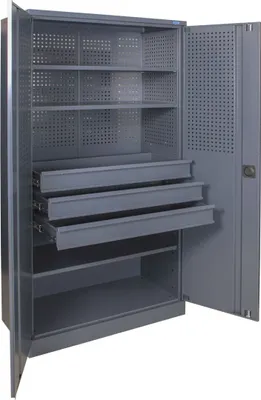 Produktbild von Industrieller Werkzeug-Werkstattschrank aus Metall SI-10/3S/3D