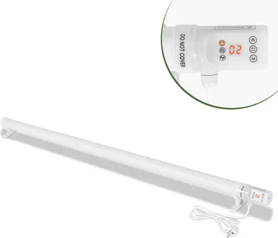 Image de Bettizia Chauffage de serre 240W Chauffage électrique à tige pour serres IP44 Chauffage à tige blanc
