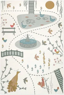 Produktbild von Nattiot Teppich 123 cm x 180 cm Bird Paradise