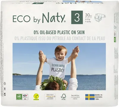Obrázek produktu pro Plenky Naty Midi 4 - 9 kg 30 ks