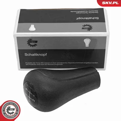 Obrázok produktu pre ESEN SKV hlavica radiacej páky 6-stupňová, čierna plastová, pre BMW 3 Touring (E91), 3 Sedan (E90), 3 Sedan (E46), 5 Sedan (E60), X3, X1
