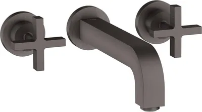Immagine prodotto di hansgrohe AXOR Citterio mitigeur lavabo 3 trous encastré, bec 222mm, poignées transversales, rosettes pour montage mural, 39143340, 39143340
