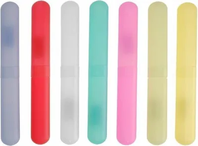Zdjęcie produktu dla Plastikowe etui podróżne na szczoteczkę do zębów 20,5x3 cm - higieniczne i kompaktowe dla dorosłych i dzieci