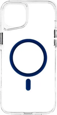 Image de Coque de protection antichoc avec fonction magnétique Compatible avec l'iPhone 14 Pro Max Transparent - Bleu