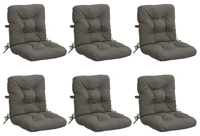 Productafbeelding van Set van 6 rugkussens VIANEN, 100% polyester, grijs