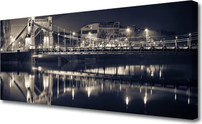 Produktbild von Tulup Leinwand-Bilder 125x50 Wandbild Canvas Kunstdruck Brücke Architektur