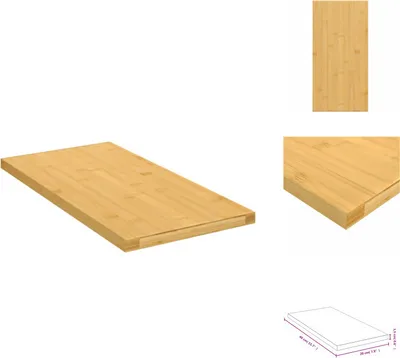 Obrázek produktu pro vidaXL Nástěnná police 40x20x1,5 cm bambus - Nástěnné police