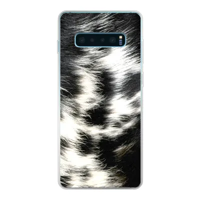 Produktbild von MuchoWow® Handyhülle Schutzhülle Hülle für Samsung Galaxy S10 Lite Die Kuhhaut einer Langhornkuh Silikon Softcase Handy Hülle - Schutz