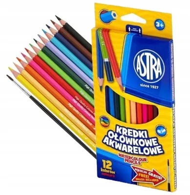 Produktbild von Astra Aquarellstifte 12 Farben