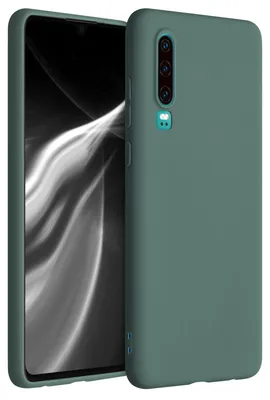 Produktbild von kwmobile Handyhülle für Huawei P30 Hülle - TPU Case - Kabelloses Laden - Schutzhülle Cover in Blaugrün