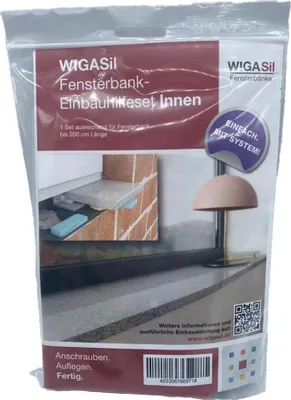 Produktbild von Wigastone Fensterbank Einbauhilfeset für Innen