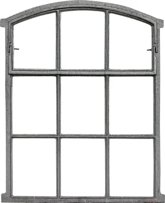 Produktbild von Fenster zum Öffnen grau Stallfenster Eisenfenster Eisen 71cm Antik-Stil (b2)