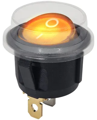 Produktbild von ProRide Wippschalter ON/OFF mit Schutzkappe - 3-polig - Orange - 250 V/6 A