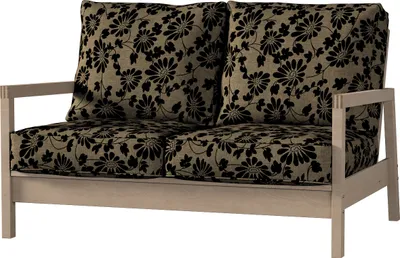 Productafbeelding van Dekoria beschermhoes voor de Lillberg 2-zitsbank, beige-zwart, bankhoes, Lillberg 2-zits