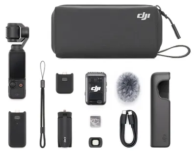 Obrázok produktu pre DJI Osmo Pocket 3 Creator Combo, 4K Ultra HD, 3840 x 2160 px, 1920 x 1080,2688 x 1512,3840 x 2160, 240 fps, H.264, H.265, MP4, 9,4 MP