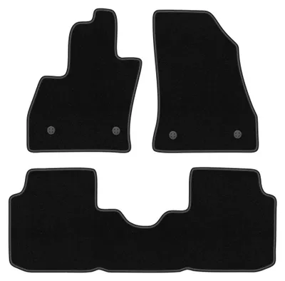 Immagine prodotto di Tappetini in moquette per Fiat 500L 2012- (monovolume) – set 4 pezzi, neri, su misura – Wielganizator BASIC