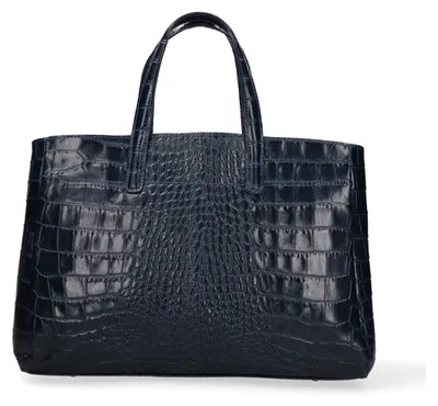 Produktbild von Lux Handtasche für Damen, aus echtem Leder, mit Krokodilmuster, hergestellt in Italien